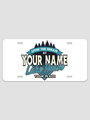 Livin' The Dream Lake House : License Plates