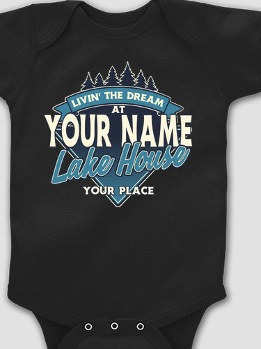 Livin' The Dream Lake House : Printed Baby Bodysuits