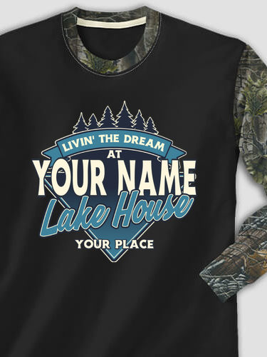 Livin' The Dream Lake House : Printed 2-Tone Camo Long Sleeves