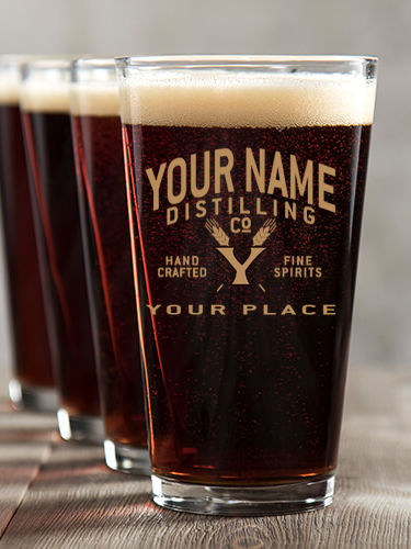 Distilling Company : Pint Glasses - Color Printed