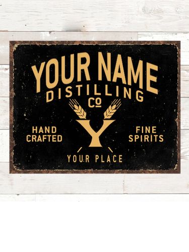 Distilling Company : Tin Signs