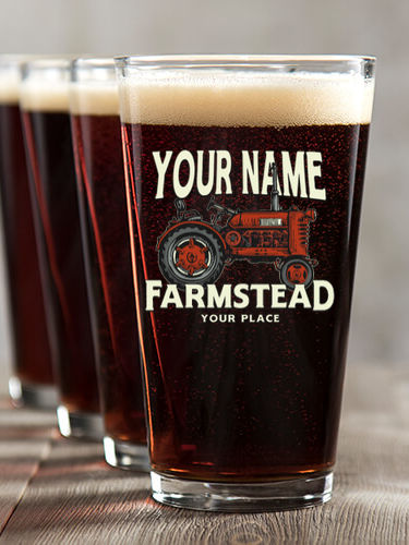 Farmstead : Pint Glasses - Color Printed