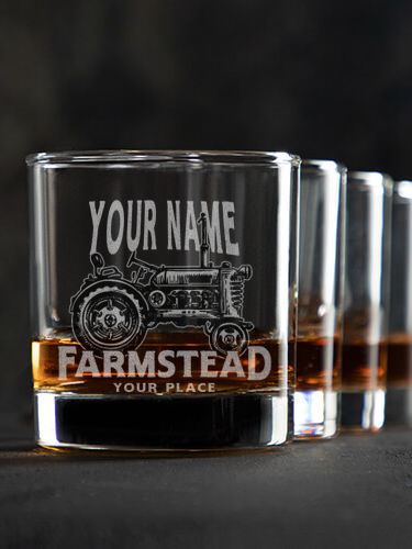 Farmstead : Rocks Glasses - Engraved