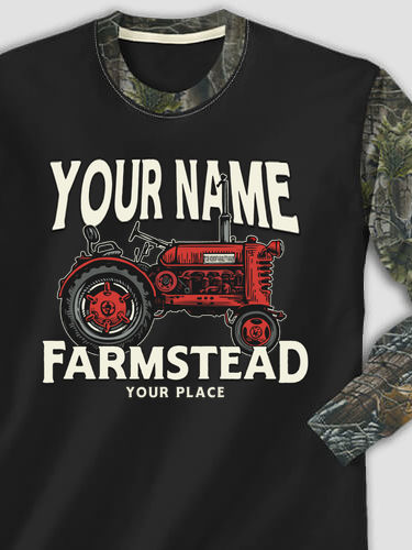 Farmstead : Printed 2-Tone Camo Long Sleeves