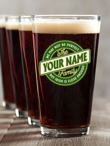 Perfectly Irish : Pint Glasses - Color Printed