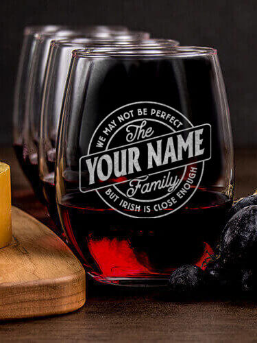 Perfectly Irish : Cheese Board Wine Glass Gift Sets - Engraved