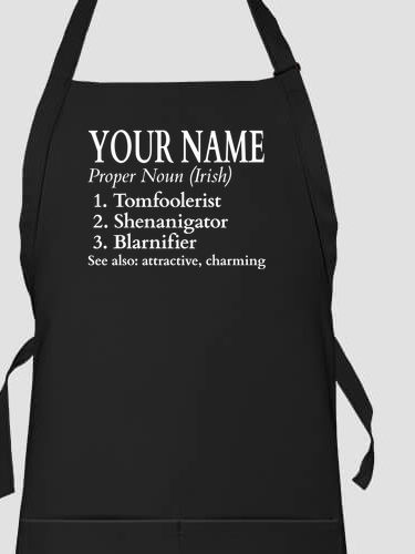 Irish Definition : Printed Aprons