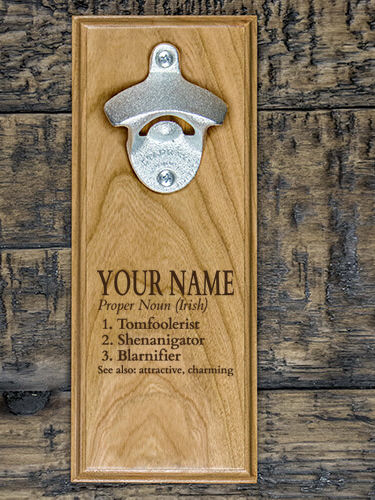 Irish Definition : Bottle Openers - Engraved