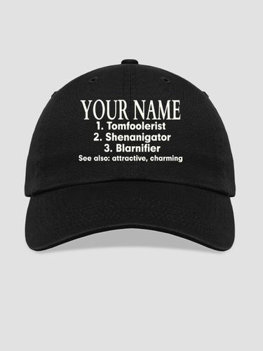 Irish Definition : Embroidered Baseball Hats