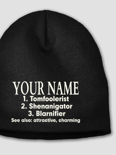 Irish Definition : Embroidered Beanies