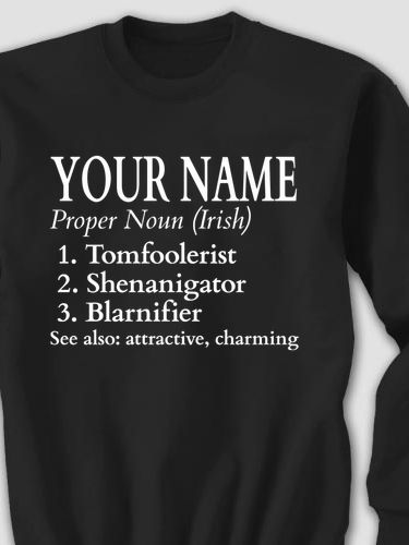 Irish Definition : Printed Sweatshirts