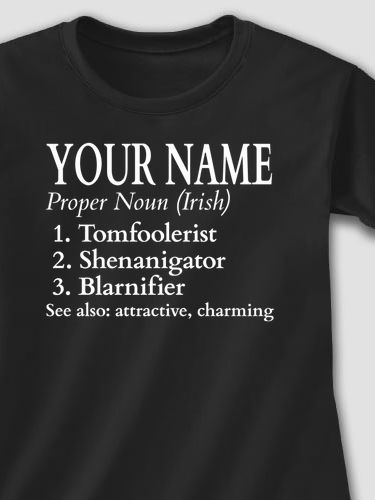 Irish Definition : Adult Ladies Fitted T-Shirt