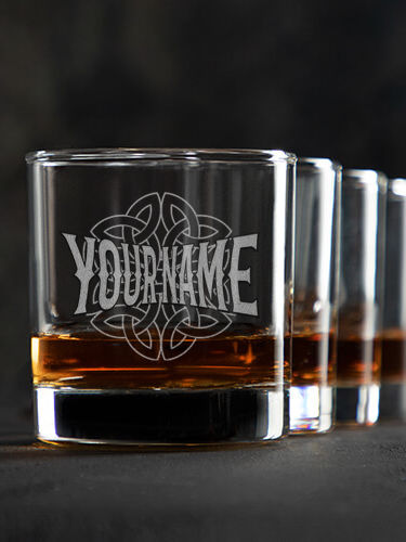Celtic Heritage : Rocks Glasses - Engraved