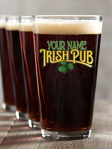 Irish Pub : Pint Glasses - Color Printed