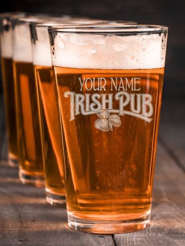 Irish Pub : Pint Glasses - Engraved