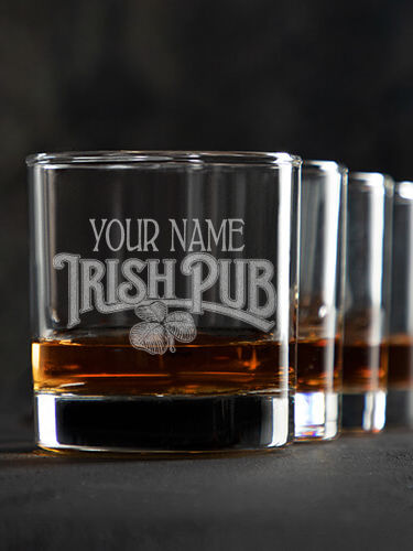 Irish Pub : Rocks Glasses - Engraved