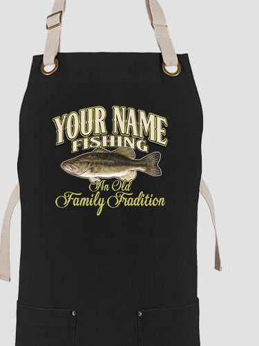 Fishing Family Tradition : Printed Canvas Work Aprons