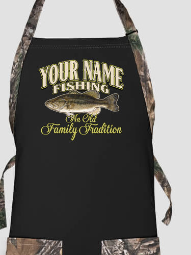 Fishing Family Tradition : Printed 2-Tone Aprons