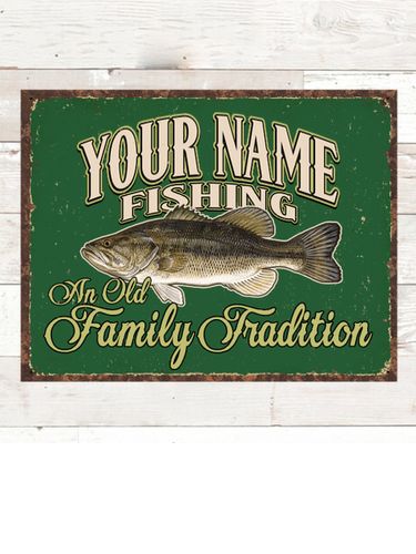Fishing Family Tradition : Tin Signs