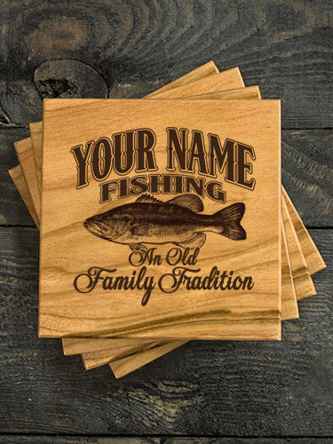 Fishing Family Tradition : Coasters - Engraved