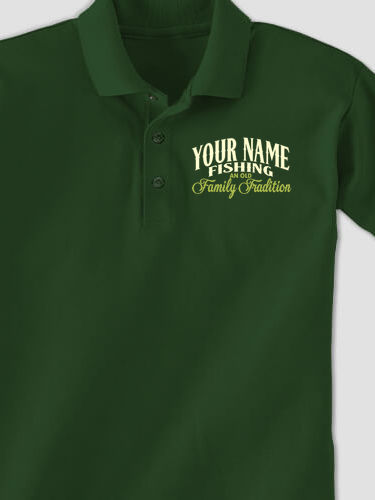 Fishing Family Tradition : Embroidered Polo Shirts