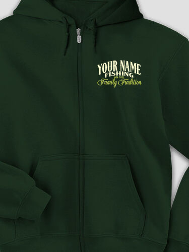 Fishing Family Tradition : Embroidered Zip Hoodies