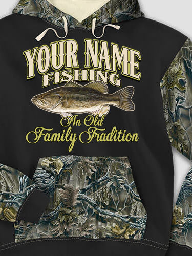 Fishing Family Tradition : Printed 2-Tone Camo Hoodies