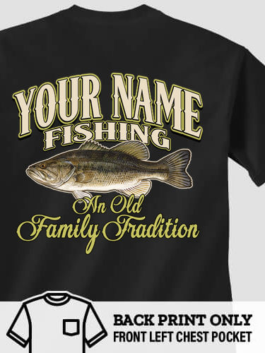 Fishing Family Tradition : Printed Pocket T-Shirts