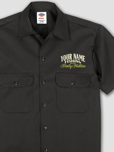 Fishing Family Tradition : Embroidered Work Shirts