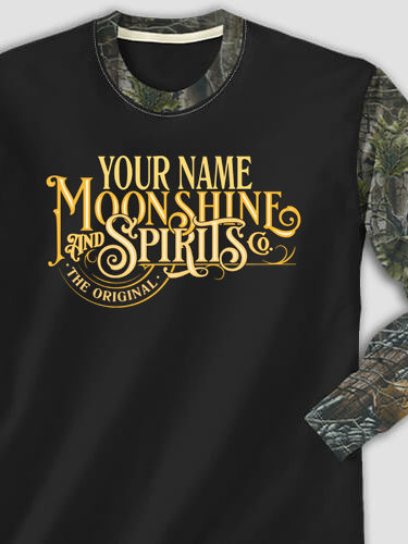 Moonshine and Spirits : Printed 2-Tone Camo Long Sleeves
