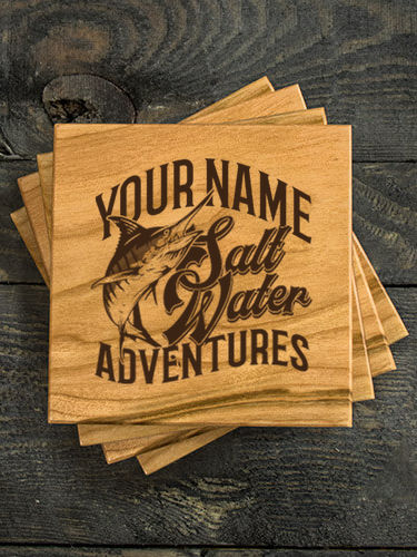 Salt Water Adventures : Coasters - Engraved
