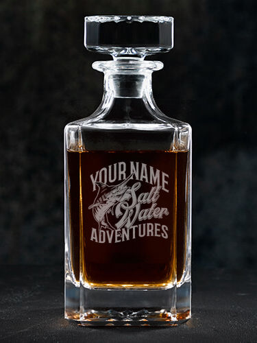Salt Water Adventures : Whiskey Decanter - Engraved