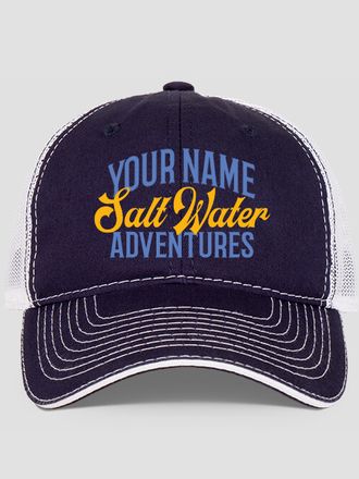Salt Water Adventures : Embroidered Trucker Hats