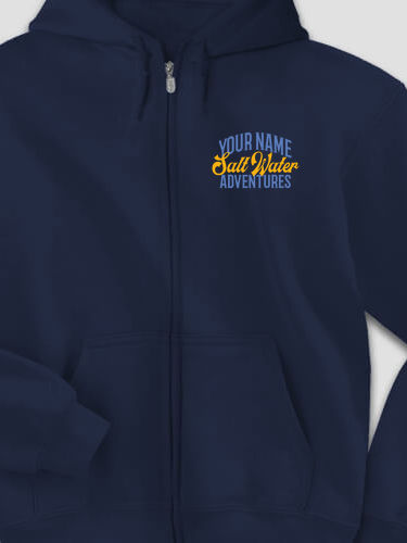 Salt Water Adventures : Embroidered Zip Hoodies
