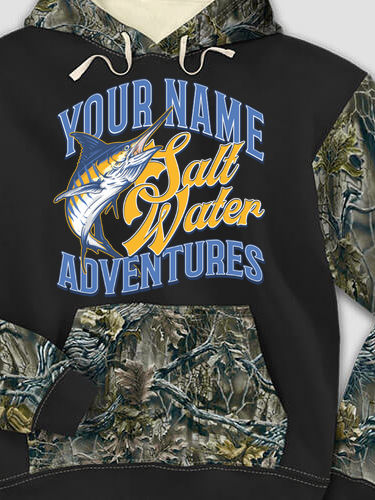 Salt Water Adventures : Printed 2-Tone Camo Hoodies