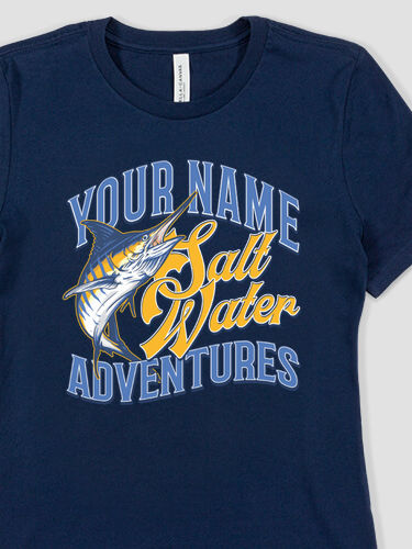 Salt Water Adventures : Premium Ladies T-Shirts