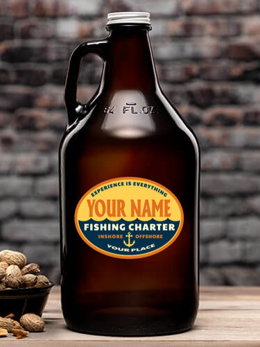 Fishing Charter : Beer Growlers - Color Printed
