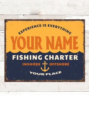 Fishing Charter : Tin Signs