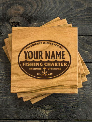 Fishing Charter : Coasters - Engraved