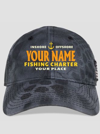 Fishing Charter : Embroidered Kryptek Tactical Camo Hats