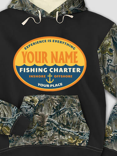 Fishing Charter : Printed 2-Tone Camo Hoodies