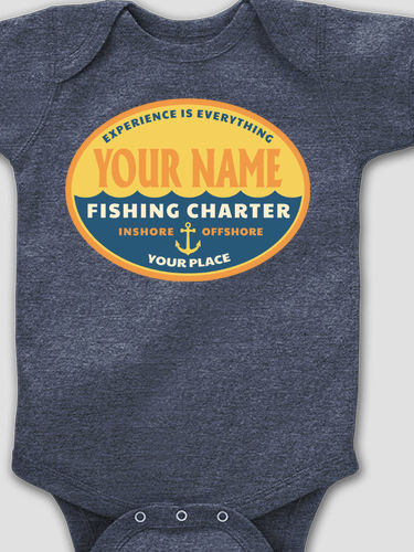 Fishing Charter : Printed Baby Bodysuits
