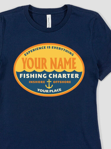 Fishing Charter : Premium Ladies T-Shirts