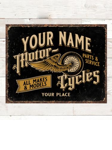 Classic Motorcycles : Tin Signs