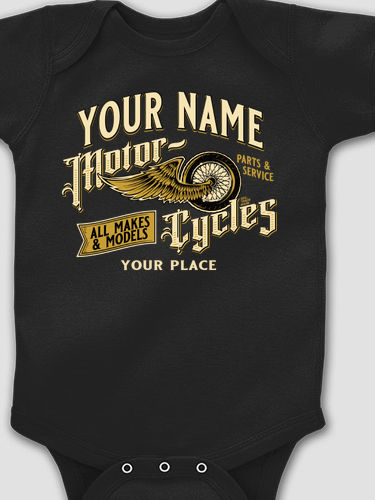 Classic Motorcycles : Printed Baby Bodysuits