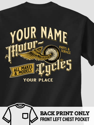 Classic Motorcycles : Printed Pocket T-Shirts