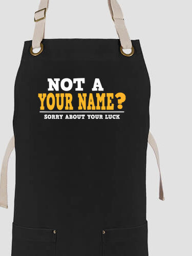 Sorry About Your Luck : Printed Canvas Work Aprons