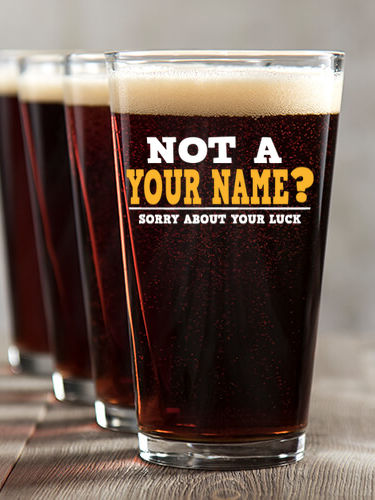 Sorry About Your Luck : Pint Glasses - Color Printed