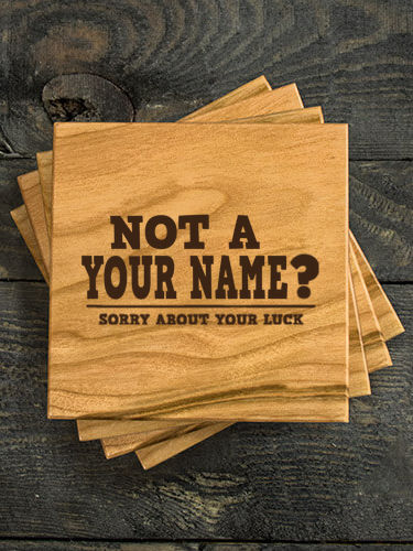 Sorry About Your Luck : Coasters - Engraved