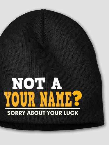 Sorry About Your Luck : Embroidered Beanies
